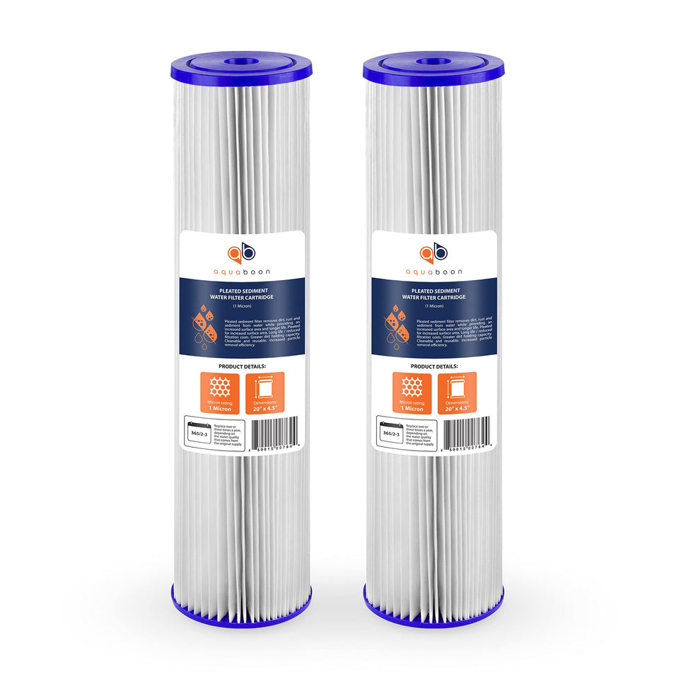 Aquaboon 1 micron sediment filter cartridge provides whole-house protection