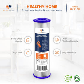 Aquaboon 10in filter housing compatibility ensures easy replacement in most systems