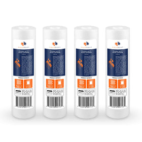 Aquaboon 5 micron sediment filter captures rust and dirt for clearer water