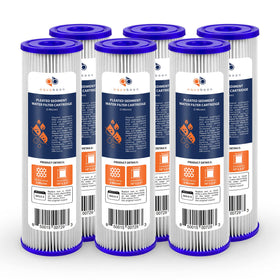 Aquaboon 5 Micron sediment filter with pleated design for 10-inch housings improves sediment removal