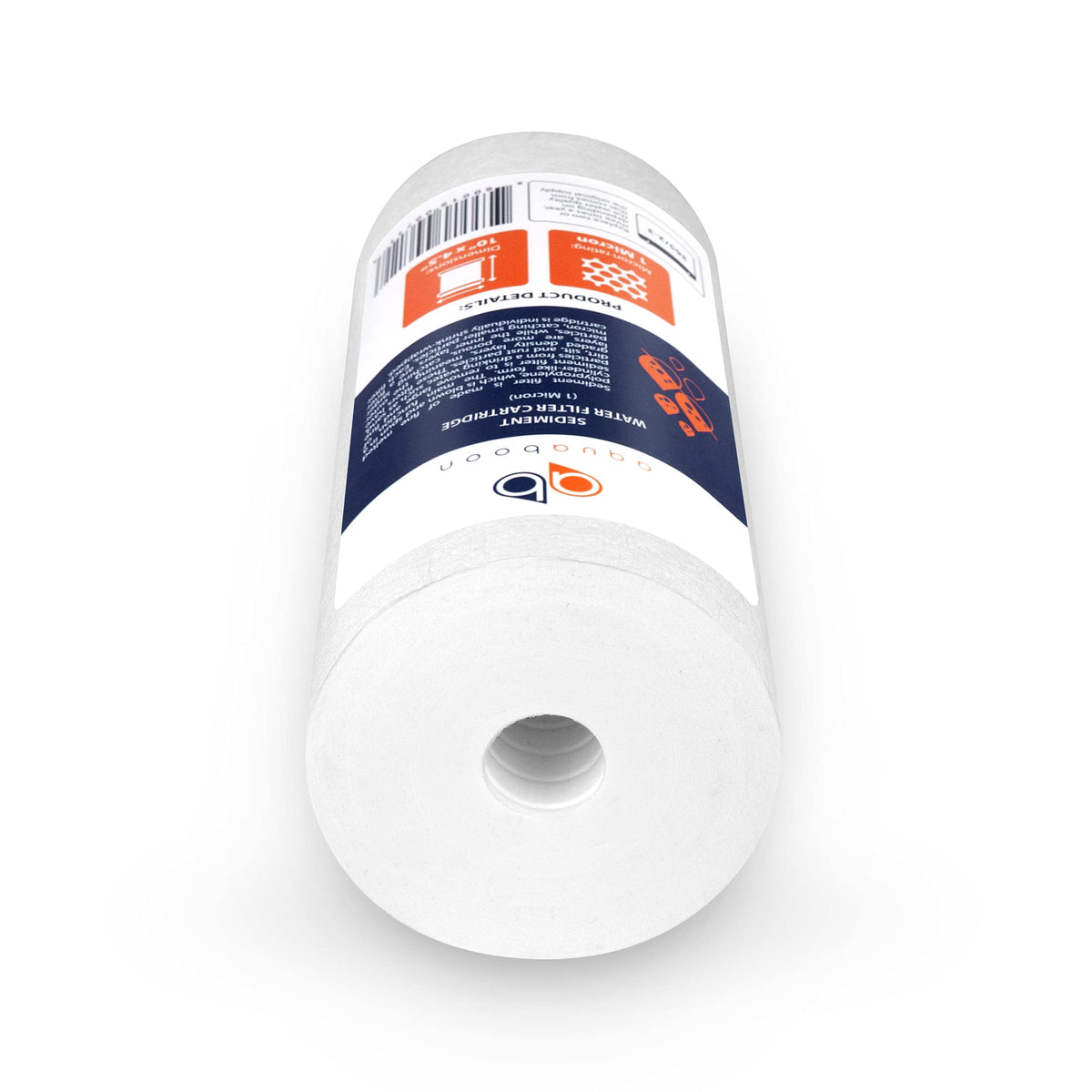 Aquaboon sediment filter protects plumbing and appliances from buildup.