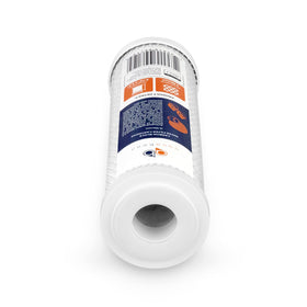 Aquaboon activated carbon filter installed in RO or whole-home system.