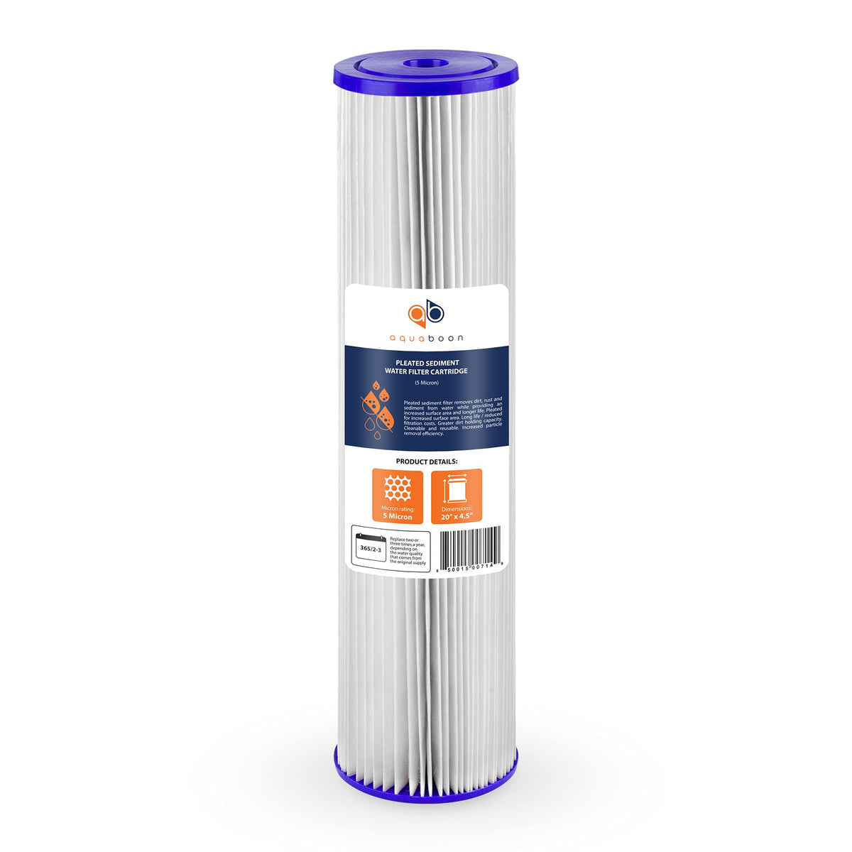 Aquaboon plug-and-play compatibility with common 20 inch housings.