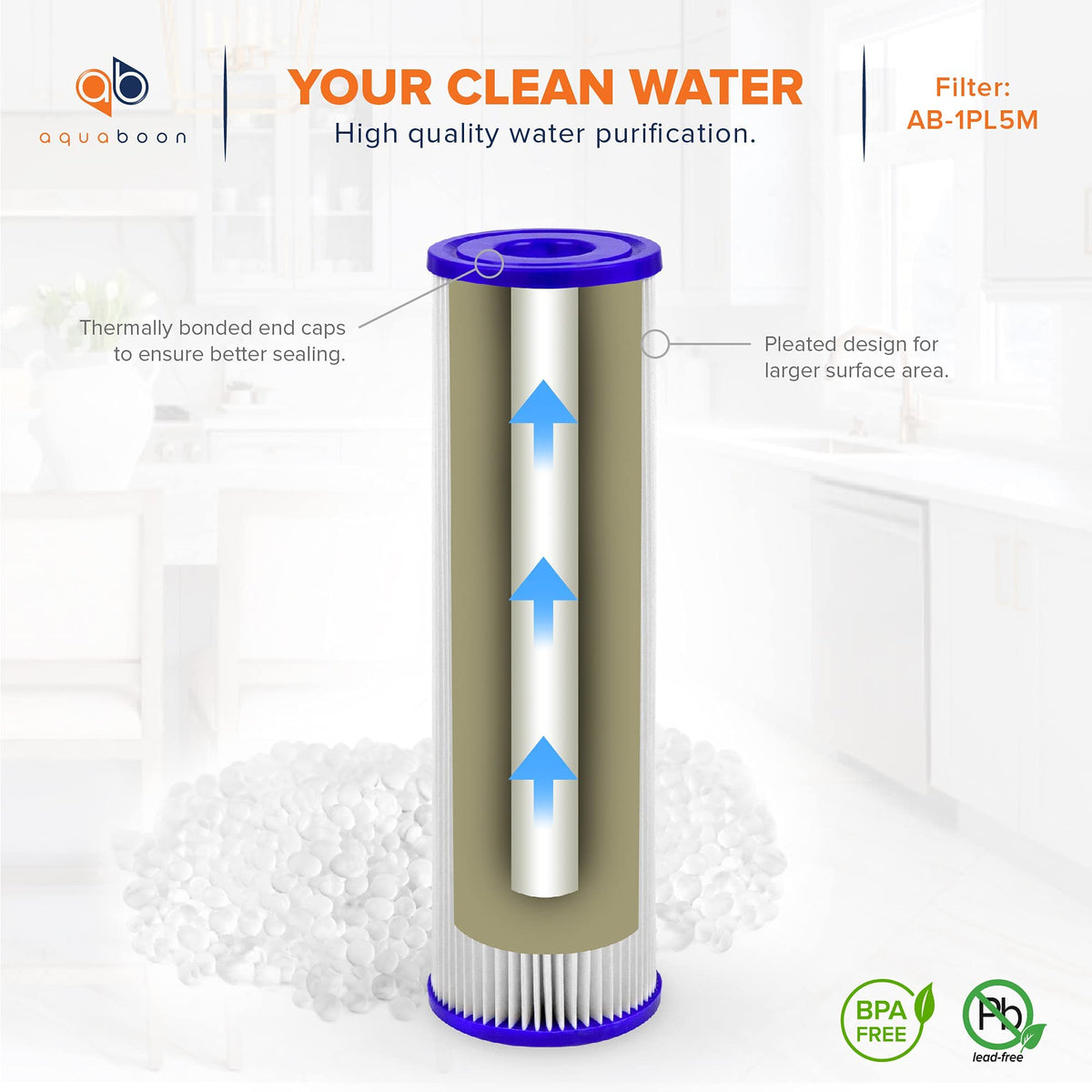 Aquaboon plumbing-protection sediment filter helps reduce corrosion and improve longevity