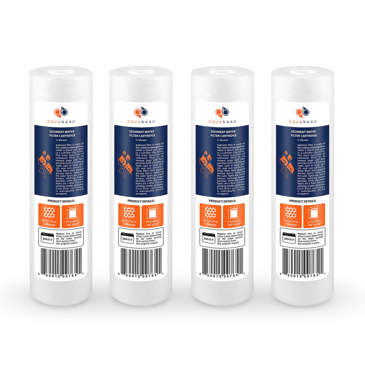 Aquaboon sediment filter 10in-2.5in shown for whole-house filtration and clearer water