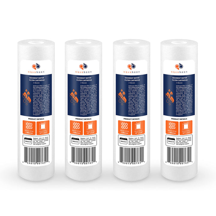 Aquaboon sediment filter 10in-2.5in shown for whole-house filtration and clearer water