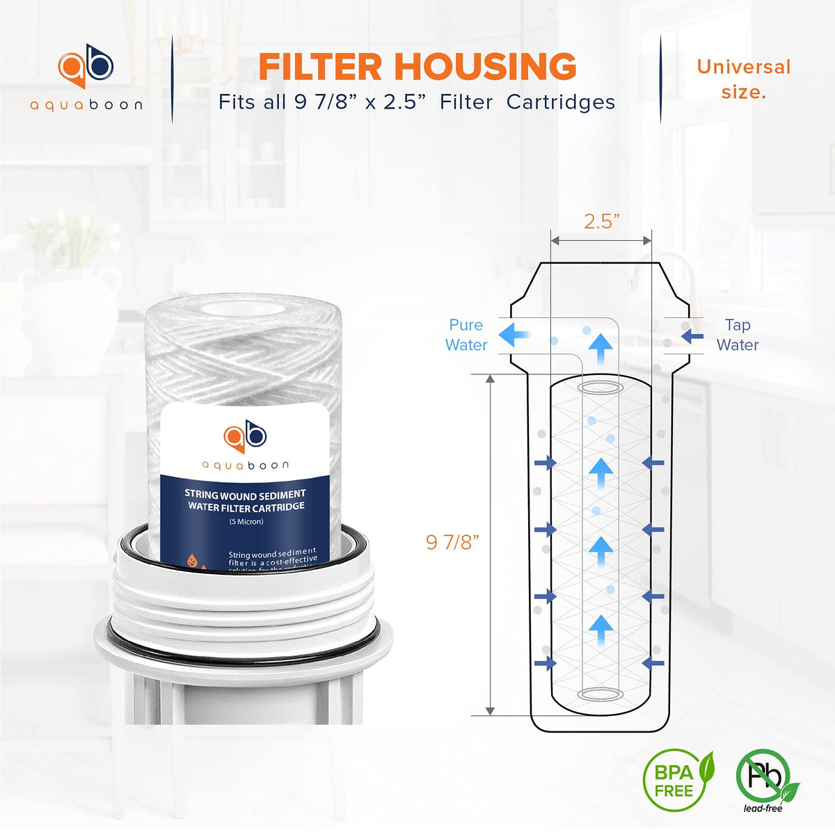 Aquaboon filtration system clear outlet indicating steady flow and clarity