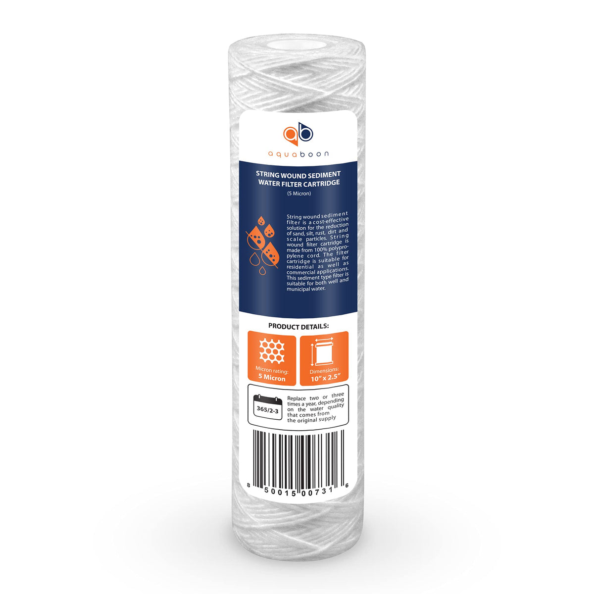Aquaboon well water filter in use showing sediment removal at home