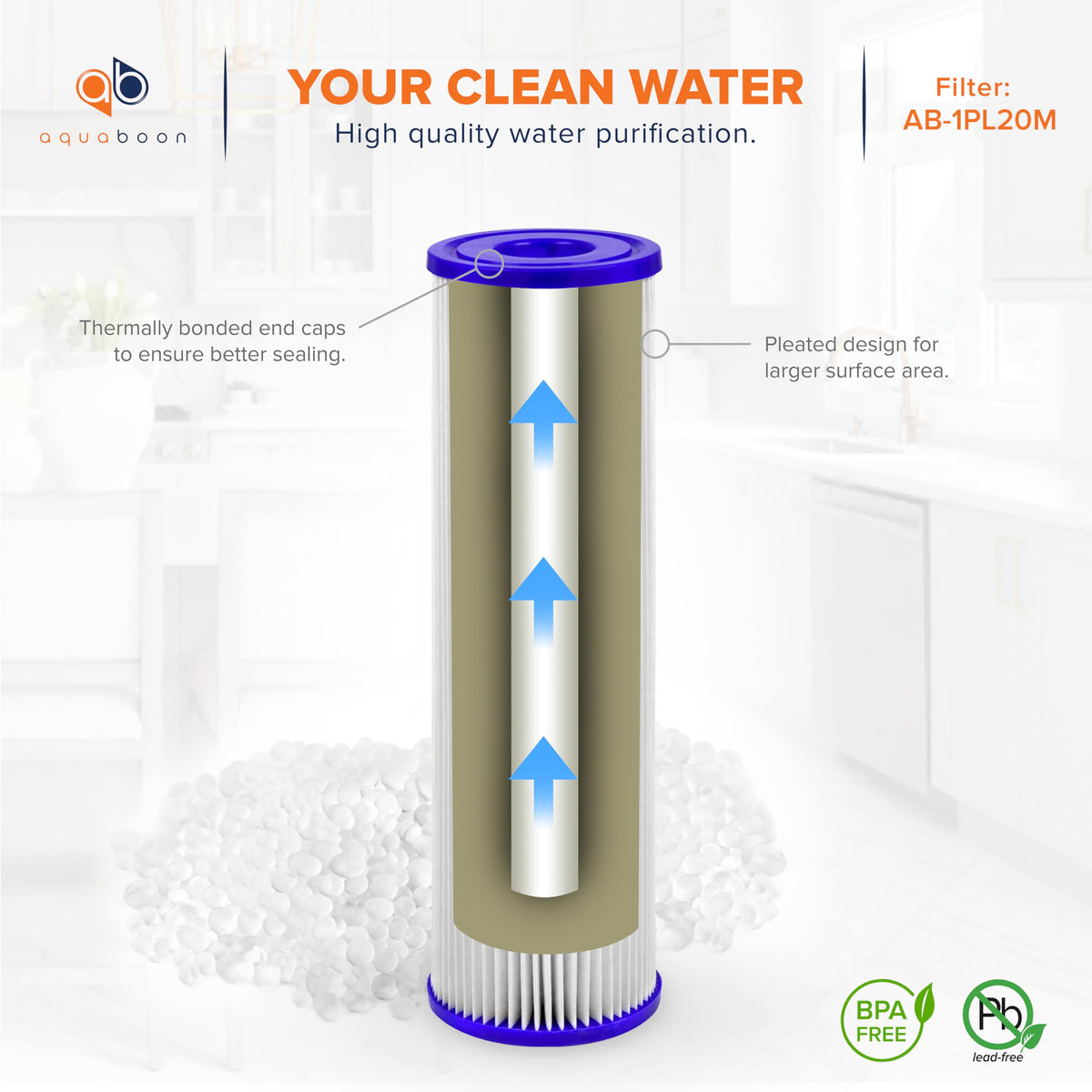 Aquaboon well water sediment filtration focuses on removing visible particulates.