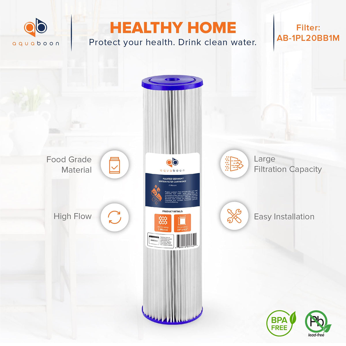 Aquaboon whole-house filtration maintains steady water flow