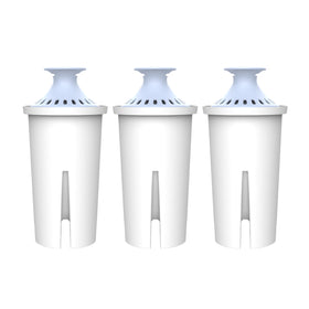 AQUA CREST 06-AL alkaline filter packaging highlights Brita compatibility and easy hydration