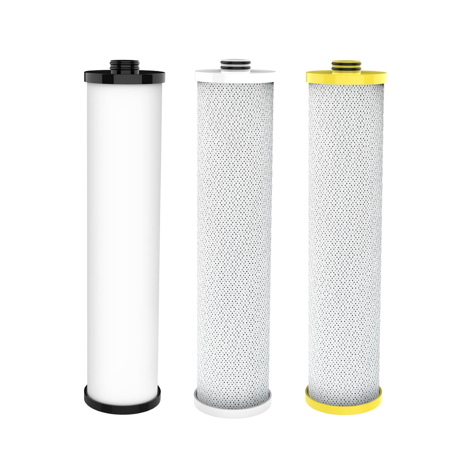Aquacrest WF51 filter packaging showcases durability and Aquasana compatibility.