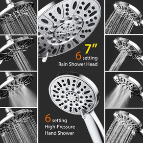 AquaDance 3-way diverter with anti-swivel nut for easy flow switching