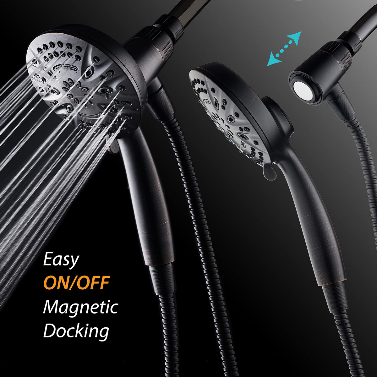 AquaDance 4-zone dial lets you customize water flow