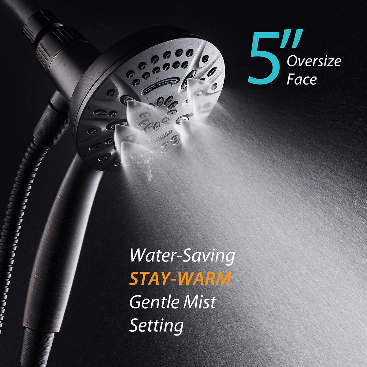 AquaDance 72inch stainless hose offers extended reach