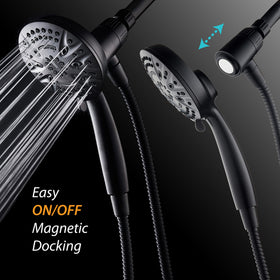AquaDance 8-settings dial for customizable water experience.
