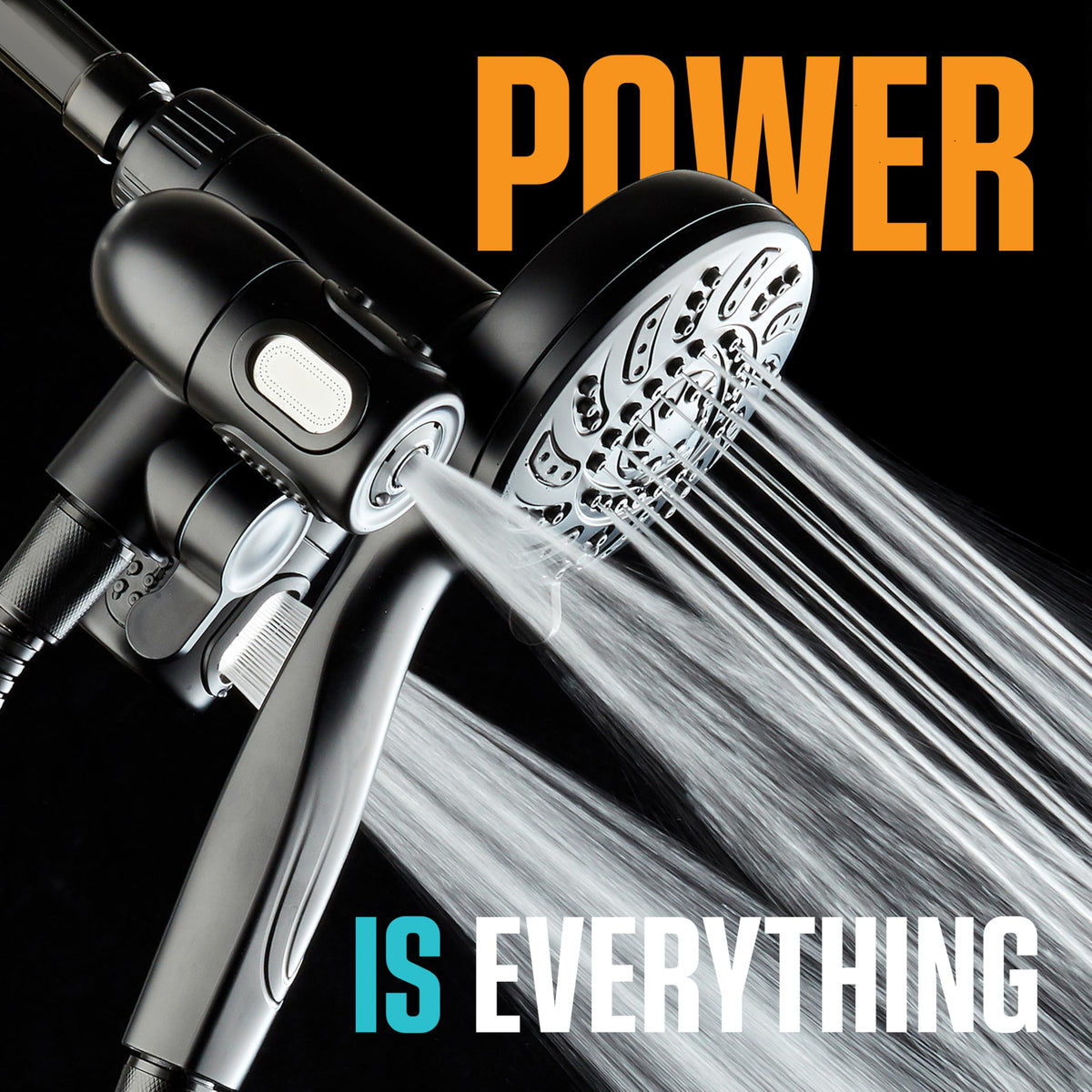 AquaDance adjustable side arms let you customize flow for individual showers and family routines