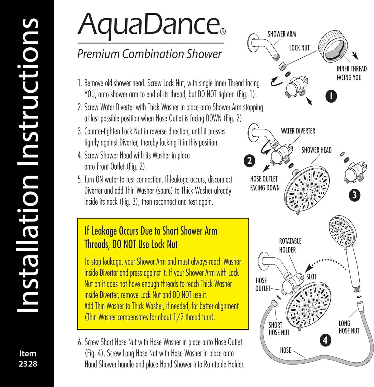 AquaDance California chrome finish profile adds sleek shine and corrosion resistance.