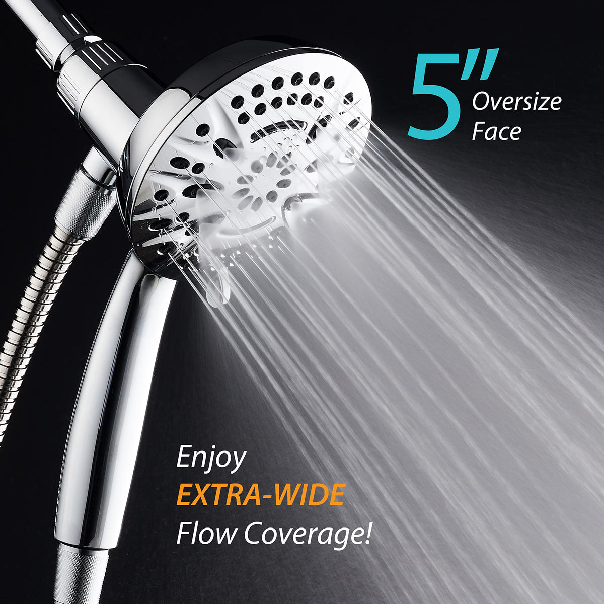Aquadance chrome finish keeps a premium look and durability