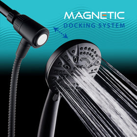 AquaDance 5-inch shower head delivers wide, drenching coverage.