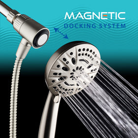 AquaDance giant 5-inch shower head delivers powerful broad coverage