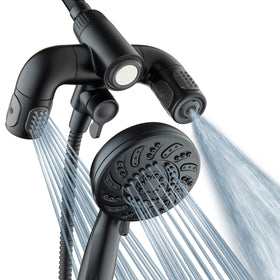 AquaDance high-pressure 14-zone shower head delivers immersive body coverage for a spa-like cleanse