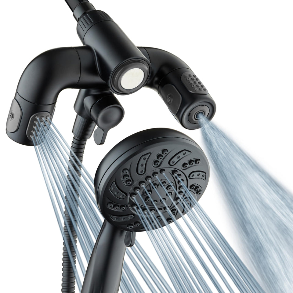 AquaDance high-pressure 14-zone shower head delivers immersive body coverage for a spa-like cleanse