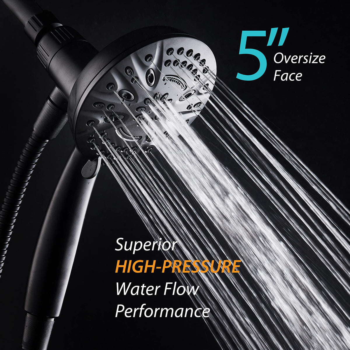 AquaDance magnetic bracket allows hands-free overhead use.