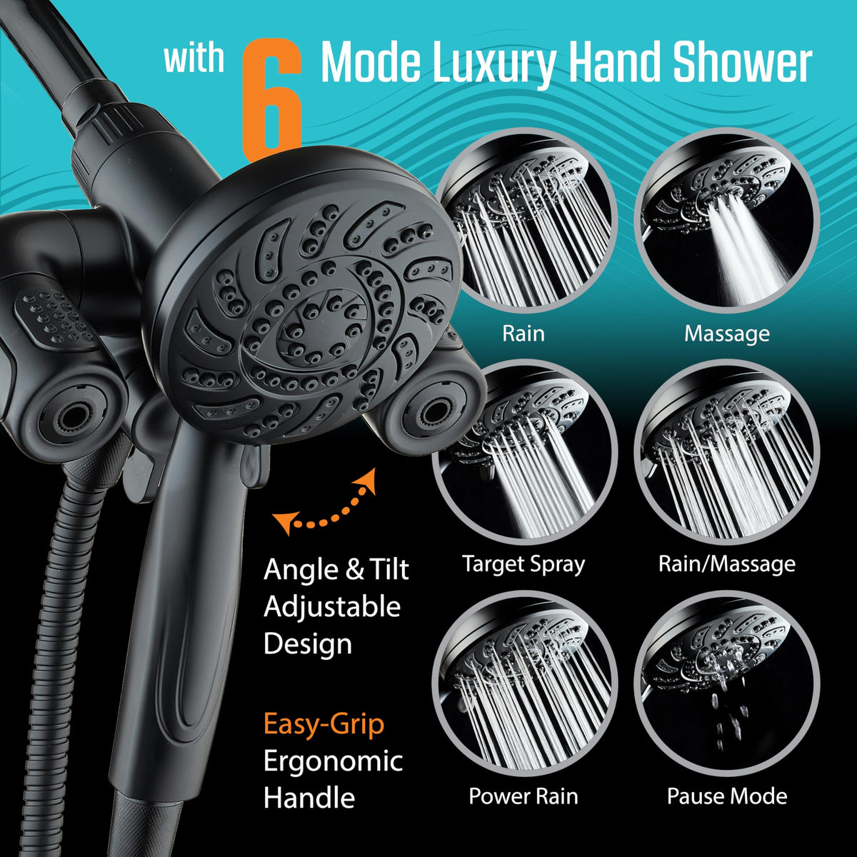 AquaDance matte black finish provides a premium look while resisting daily wear