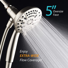 AquaDance nickel finish stays sleek and durable against daily use