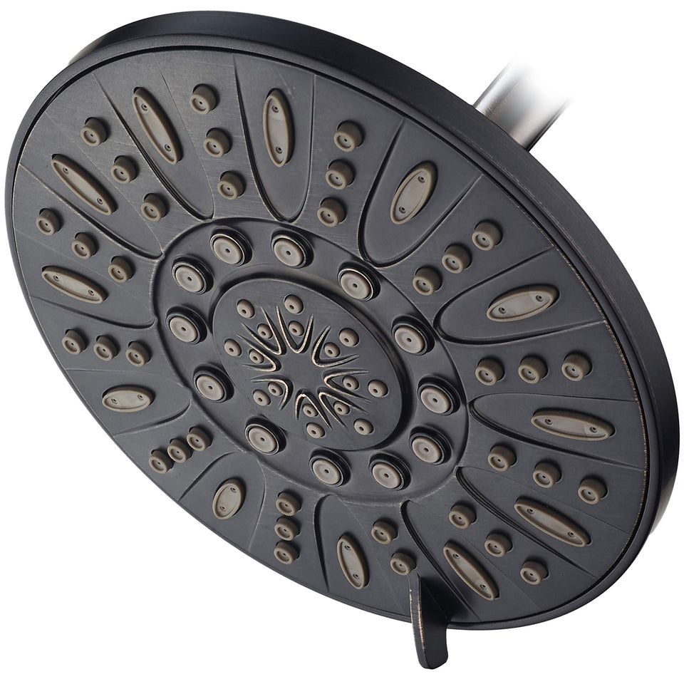 AquaDance oil rubbed bronze 7-inch rain shower head for a spa-like bath