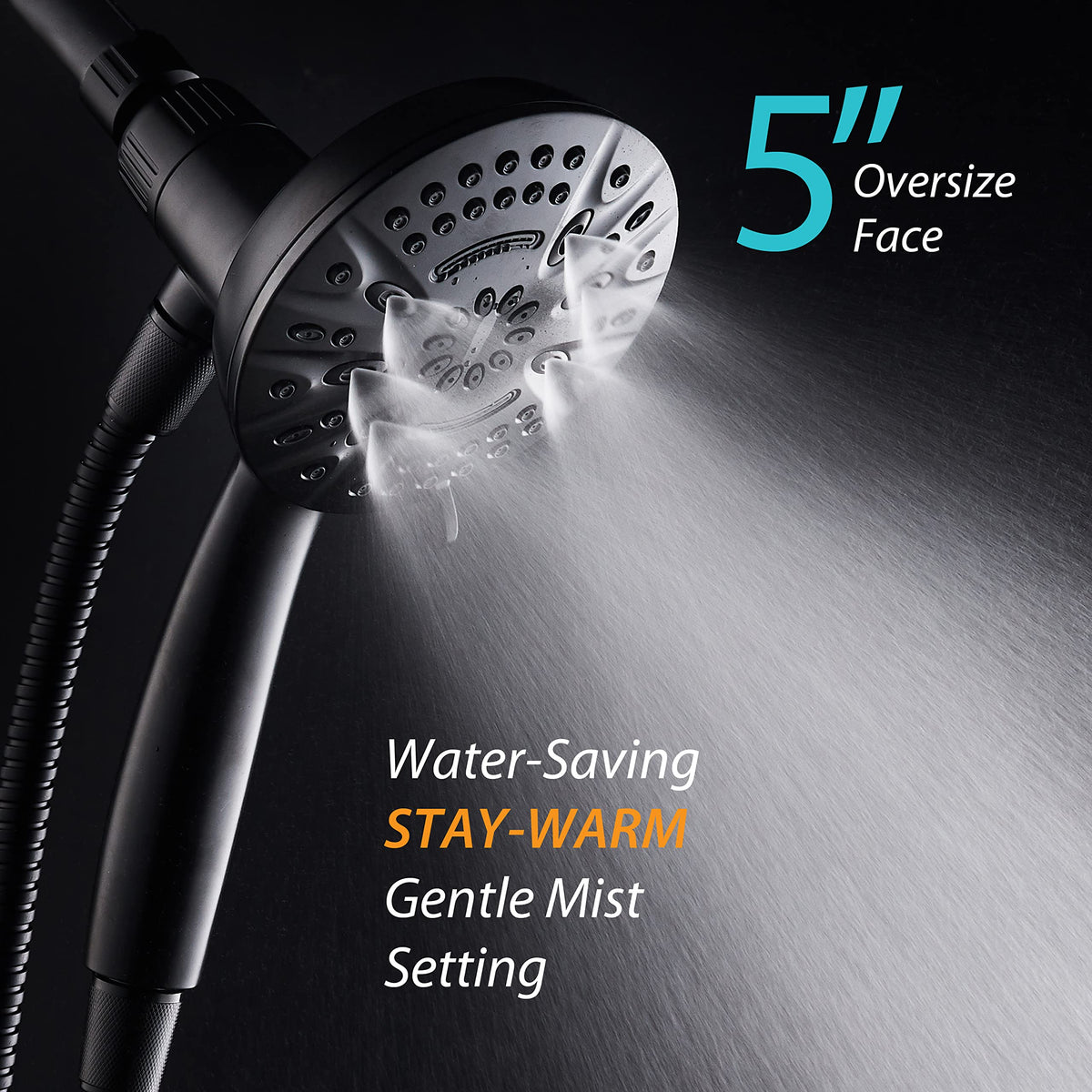 AquaDance versatile overhead or handheld setup for family use.
