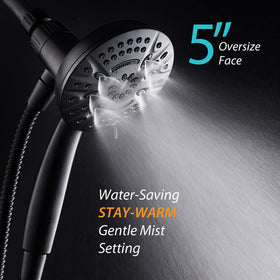 AquaDance versatile overhead or handheld setup for family use.