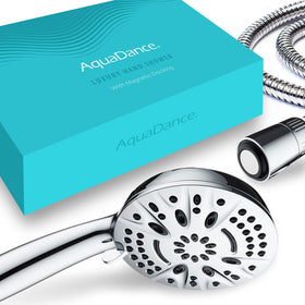 Aquadance versatile system works as overhead or handheld shower
