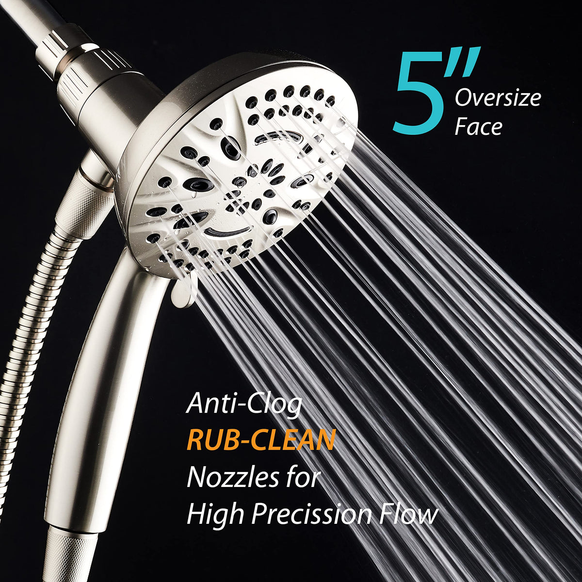 AquaDance pulsating massage mode for a spa-like shower