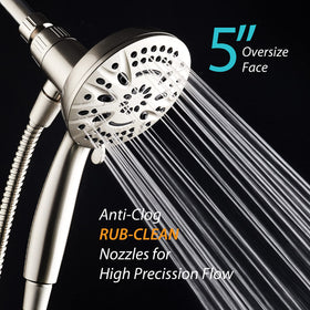 AquaDance pulsating massage mode for a spa-like shower