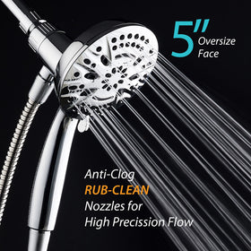 Aquadance rub-clean nozzles resist mineral buildup for easy cleaning
