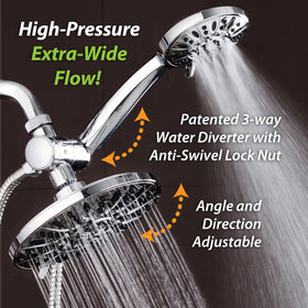 AquaDance stainless steel 5-foot hose for durable shower performance