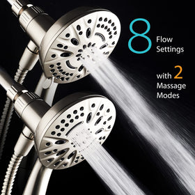 AquaDance tool-free installation for quick setup on a standard shower arm