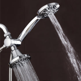 AquaDance chrome dial controls showing quick flow adjustment