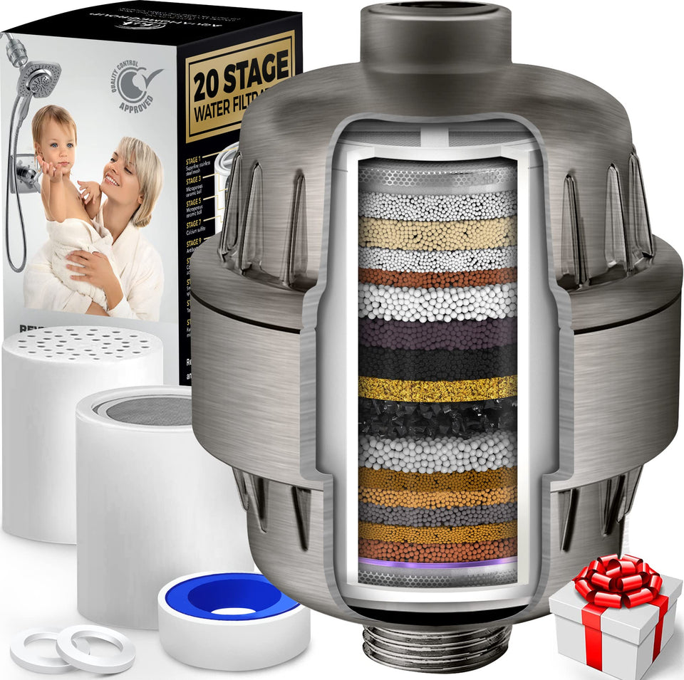AquaHomeGroup 20-stage filter installation demonstrates quick setup and ready filtration.
