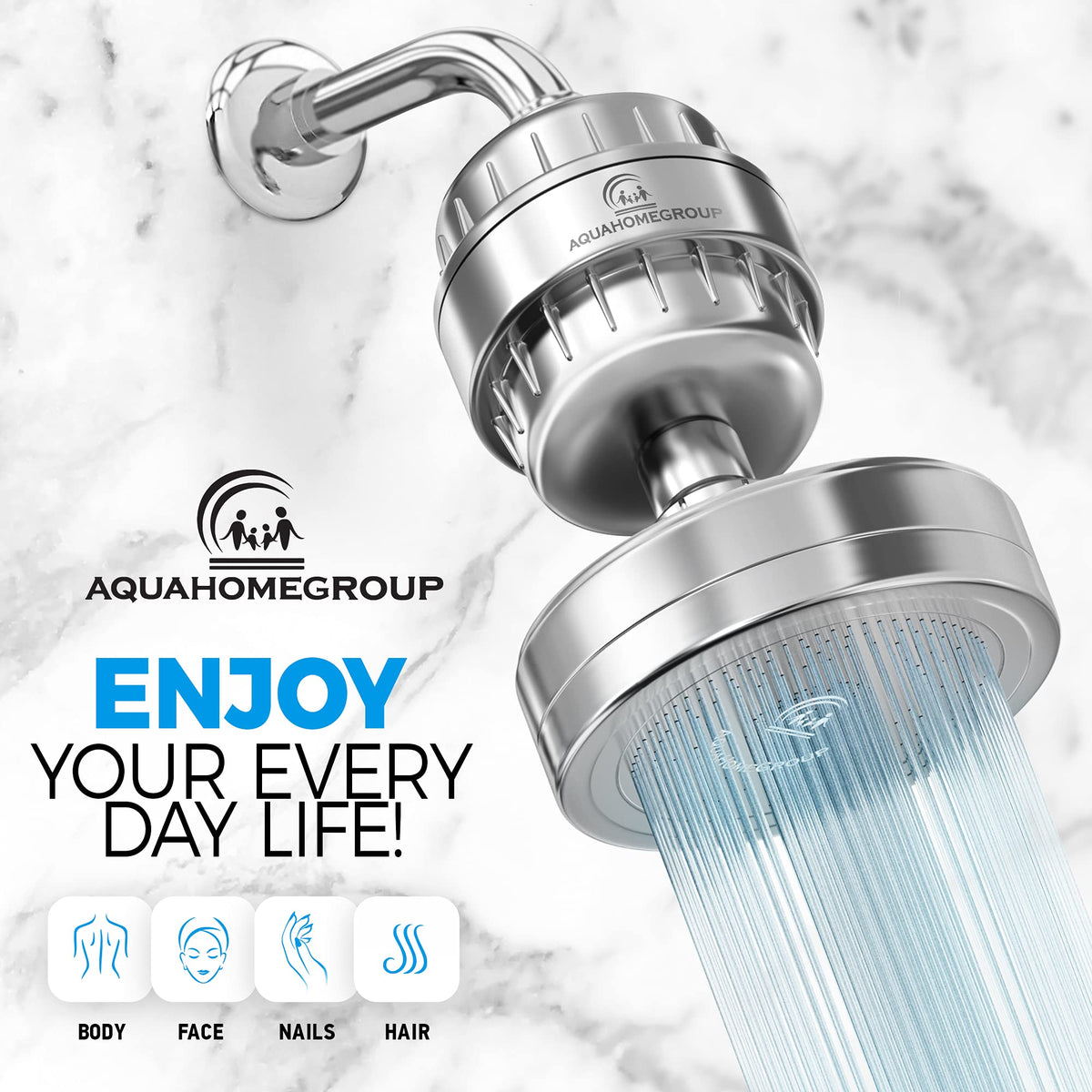 AquaHomeGroup stainless-steel body emphasizes durability and lasting performance