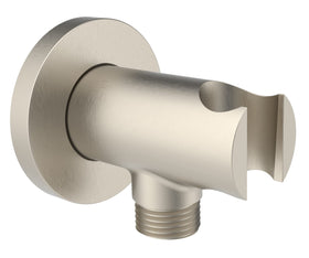 AQUAIAW wall supply elbow in brushed nickel with durable brass.