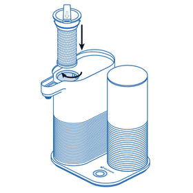 Aquasana chlorine-reducing cartridge for crisper, more enjoyable water