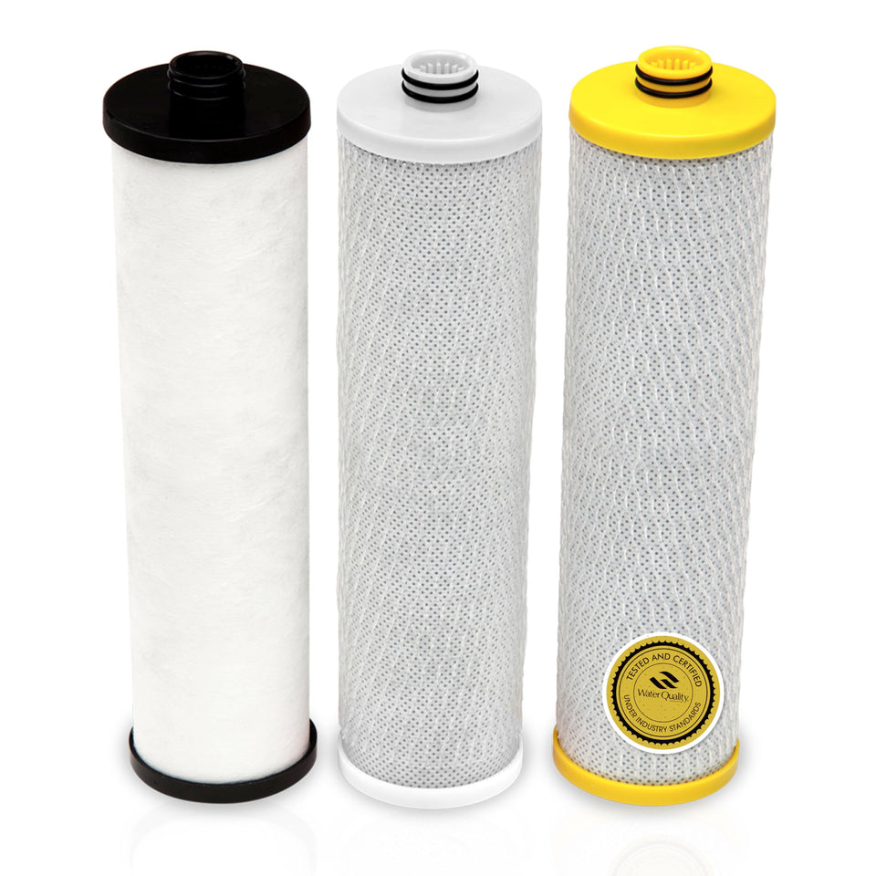 Aquasana Claryum 3-Stage Max Flow filters pack reduces contaminants