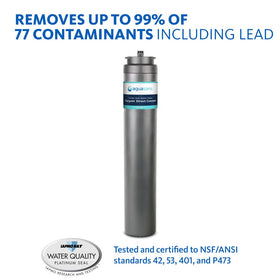 Aquasana Claryum Direct Connect under-counter filtration in action for compact purification
