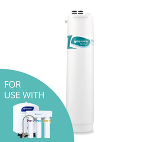 Aquasana purified water in glass illustrating clean, ready-to-drink water.