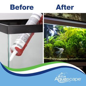 Aquascape Black Silicone Sealant application showing flexible, durable sealing.