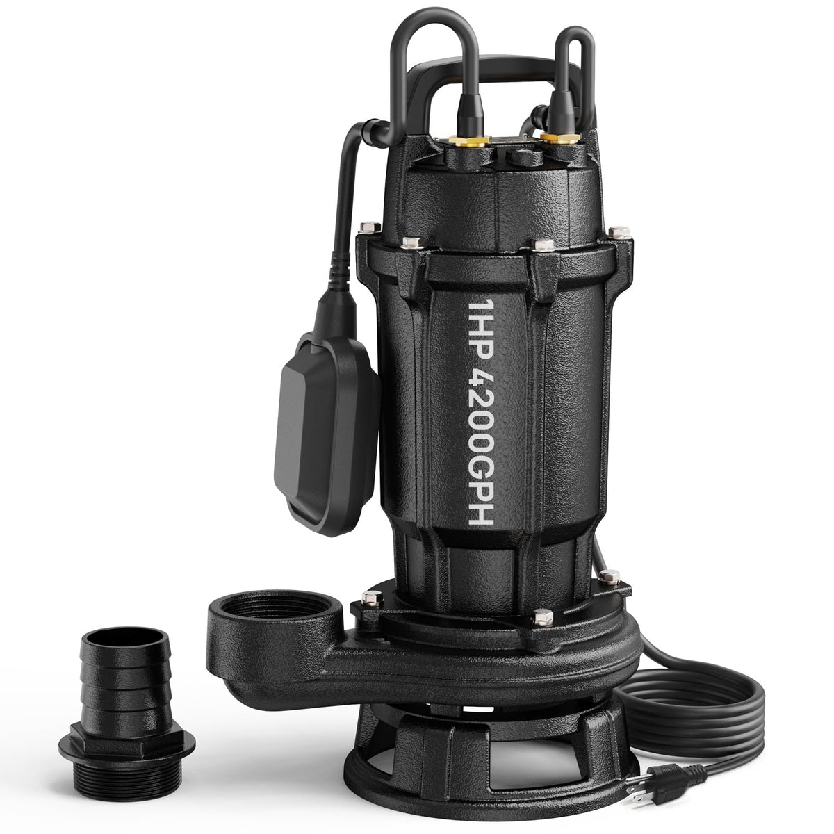 AQUASTRONG sewage grinder pump with stainless blades shredding debris for smoother flow