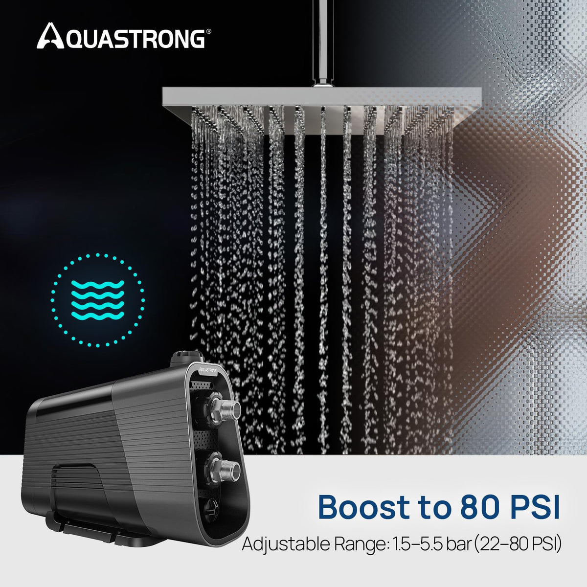 Internal components and assembly of Aquastrong Smart 45 system.